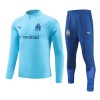 Olympique de Marseille Trainings Sweatshirt Quarter-zip 2023-24 Blauwe - Heren